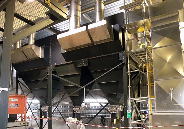 GS56 on air extraction from furnaces for a solar panel manufacturer in Norway, U.K.