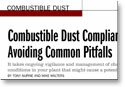 Combustible Dust: Avoiding Common Pitfalls